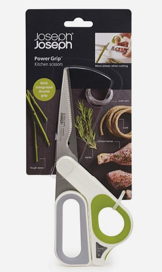 Joseph Joseph PowerGrip Kitchen Scissors with Integrated Thumb Grip